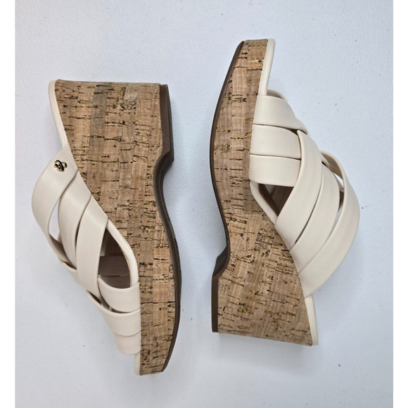 Sam & Libby Women's Cross Strap Espadrille Sandal Vanilla Color Size 7 - Picture 5 of 9